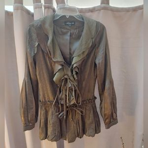 Brown Bronze Silk Jacket